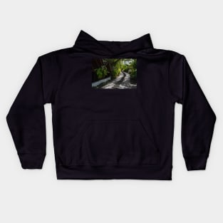 Road to a forest sky Kids Hoodie